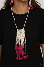 Load image into Gallery viewer, Paparazzi Accessories: Surfin The Net -  White to Pink Macramé  Necklace - Jewels N Thingz Boutique