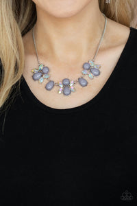 Paparazzi Accessories: Galaxy Gallery - Silver Iridescent Necklace