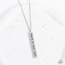 Load image into Gallery viewer, Paparazzi Accessories: Matt 7:7 - Silver Inspirational Necklace