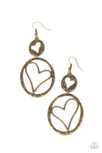 Load image into Gallery viewer, Paparazzi Accessories: Enchanting Echo - Brass Earrings