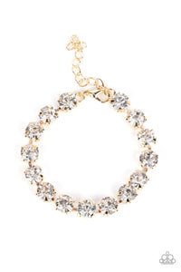 Paparazzi Accessories: A-Lister Afterglow - Gold Bracelet - Jewels N Thingz Boutique