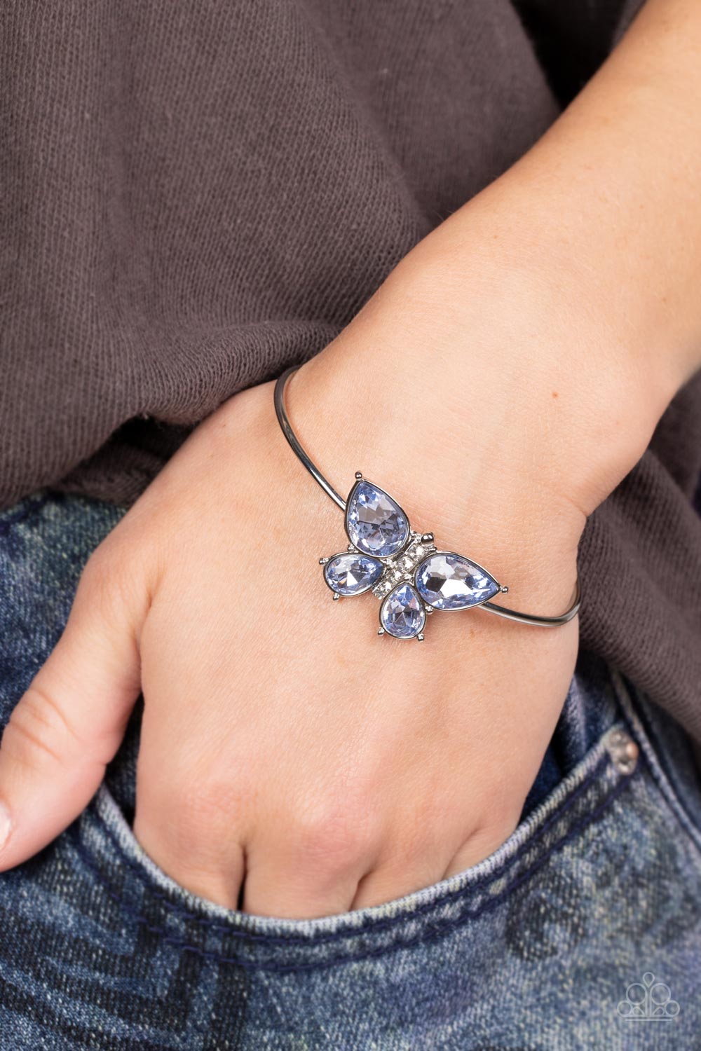 Paparazzi Accessories: Butterfly Beatitude - Blue Bracelet
