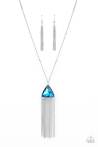 Paparazzi Accessories: Proudly Prismatic - Blue UV Shimmer Necklace - Jewels N Thingz Boutique