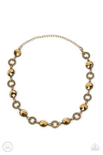 Load image into Gallery viewer, Paparazzi Accessories: Rhinestone Rollout - Brass Choker