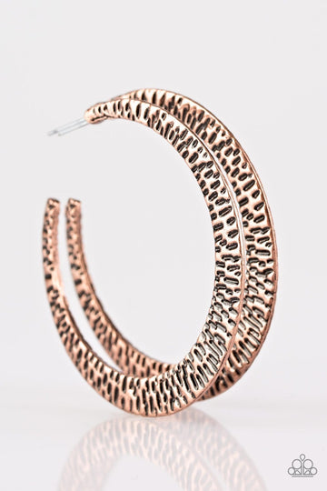 Paparazzi: BEAST Friends Forever - Copper Hoop Earrings - Jewels N’ Thingz Boutique