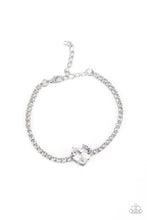 Load image into Gallery viewer, Paparazzi Accessories:  Flirty Fiancé Choker and Bedazzled Beauty Bracelet - White Heart SET