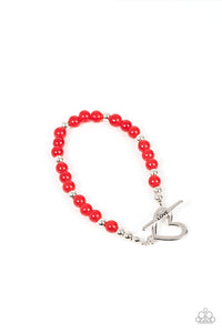Paparazzi Accessories: Following My Heart - Red Bracelet