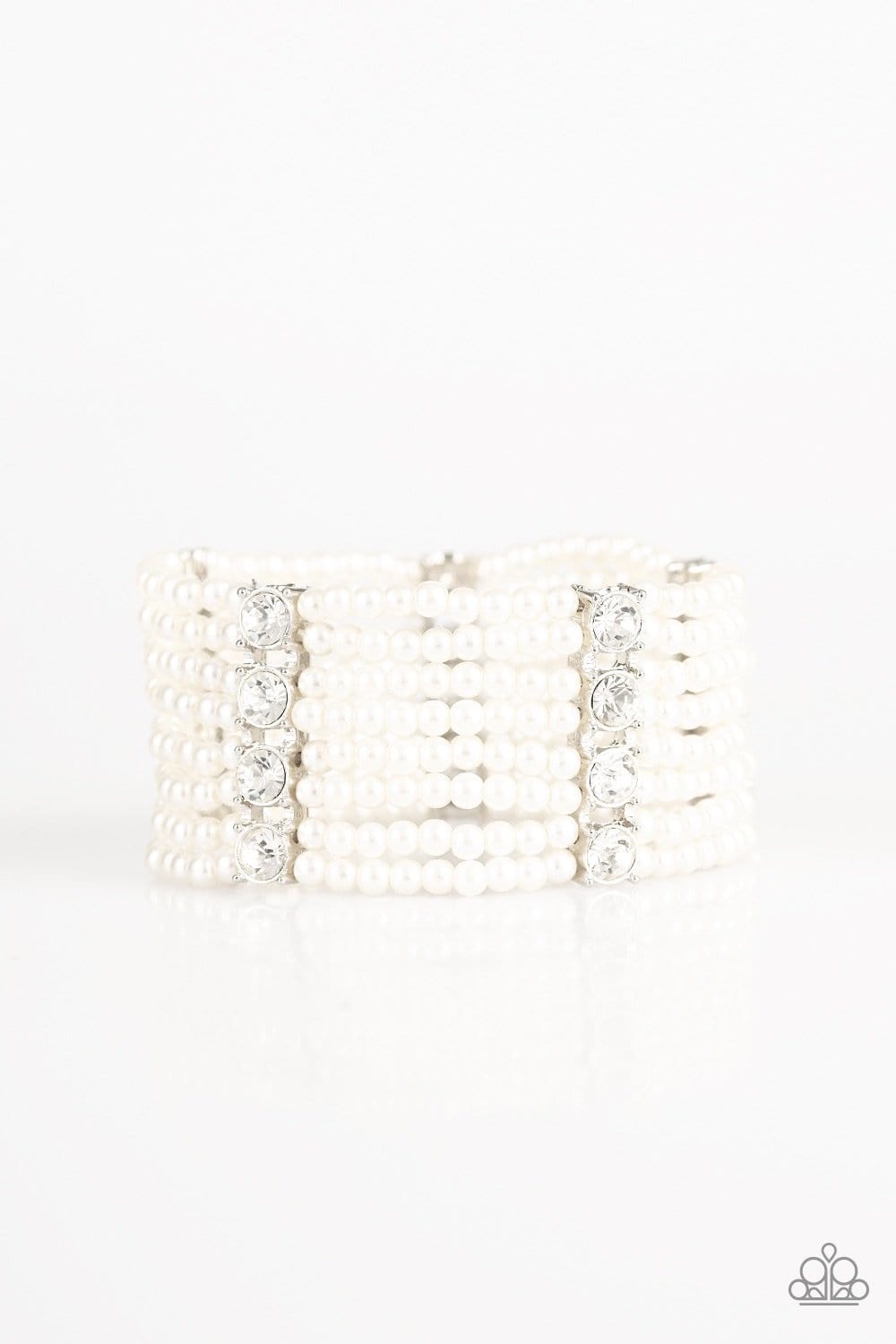 Get In Line - White: Paparazzi Accessories - Jewels N’ Thingz Boutique