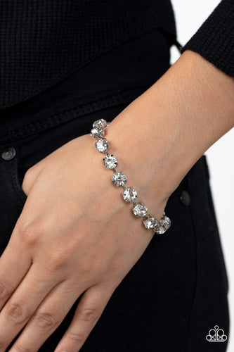 Paparazzi Accessories: A-Lister Afterglow - White Bracelet