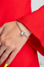 Load image into Gallery viewer, Paparazzi Accessories:  Flirty Fiancé Choker and Bedazzled Beauty Bracelet - White Heart SET