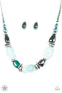 Paparazzi BLOCKBUSTERS: In Good Glazes - Blue Necklace - Jewels N’ Thingz Boutique