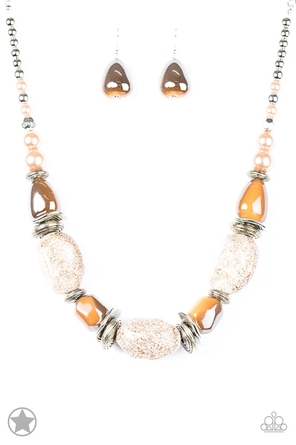 Paparazzi BLOCKBUSTERS: In Good Glazes - Peach Necklace - Jewels N’ Thingz Boutique