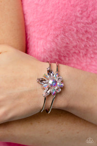 Paparazzi Accessories: Chic Corsage - Multi Iridescent Bracelet - Life of the Party