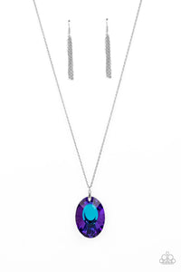 Paparazzi Accessories: Celestial Essence - Blue Iridescent Necklace