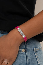 Load image into Gallery viewer, Paparazzi Accessories: Love Life - Pink Leather Bracelet - Life of the Party