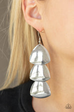 Load image into Gallery viewer, Paparazzi Accessories: Modishly Metallic - Silver Earrings