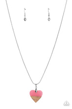 Load image into Gallery viewer, Paparazzi Accessories: You Complete Me - Pink Acrylic Heart Necklace