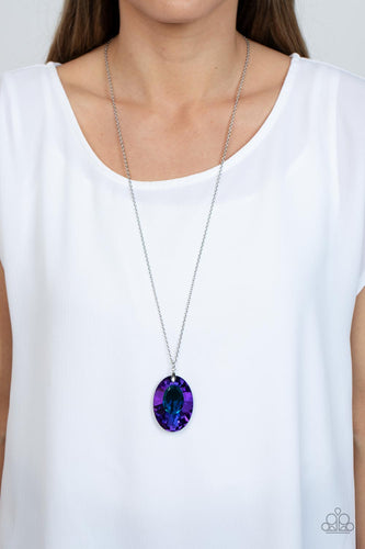 Paparazzi Accessories: Celestial Essence - Blue Iridescent Necklace