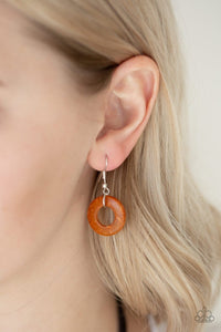 Paparazzi: Wonderfully Walla Walla - Orange Wooden Necklace - Jewels N’ Thingz Boutique